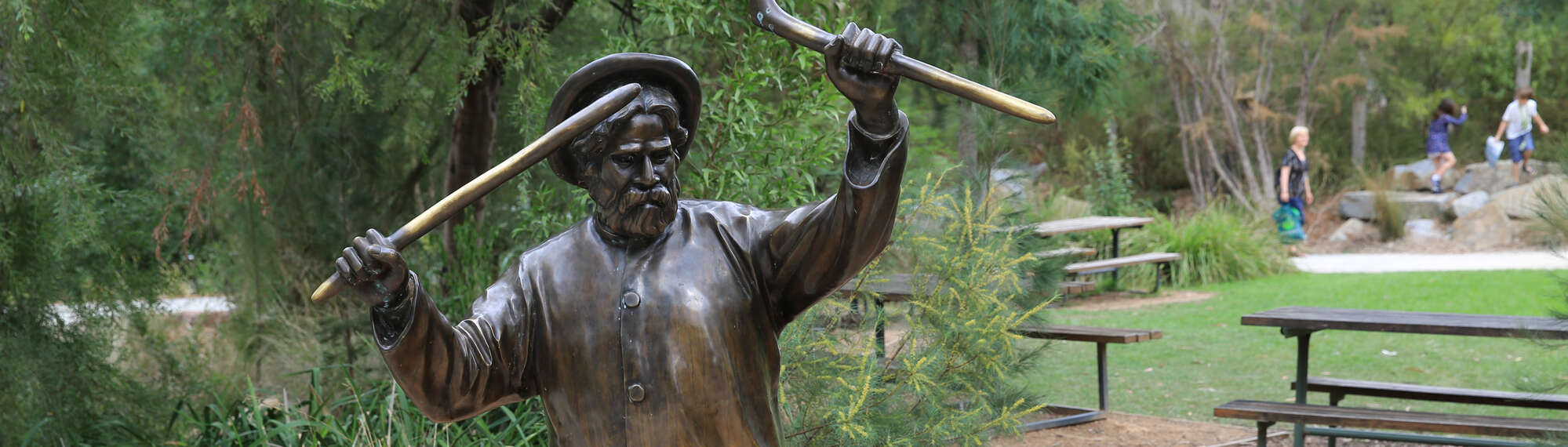 William Barak statue at Healesville Sanctuary
